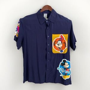 Disney World Vault Collection 50th Shirt Large Blue Camp Fab Five Collectible